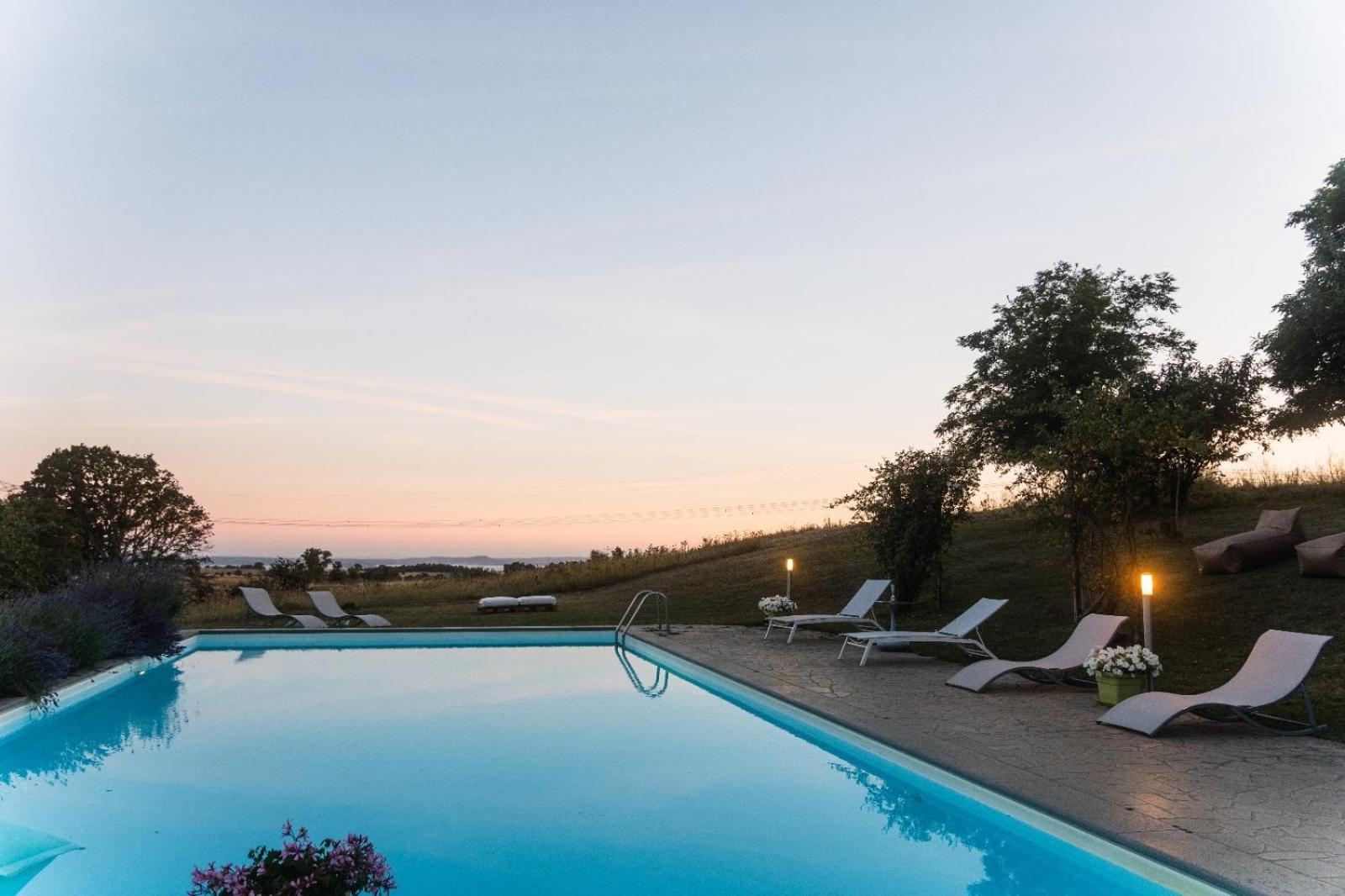 Collina Blu Bed & Breakfast Bolsena Bagian luar foto